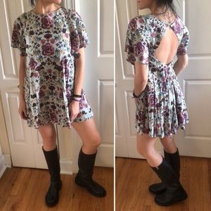 Urban Outfitters floral open back dress